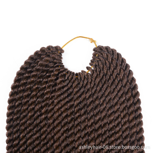 Julianna Black natural senegalese  african styles twist crochet braid  twist synthetic hair braiding hair kanekalon synthetic